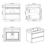 Mueble con Lavamanos Empotrable Selene Blanco 74.20X47.40X50 Cm
