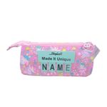 Estuche Escolar Rosa con Estampado de Unicornio