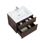 Mueble con Lavamanos Empotrable Bosco Roble Oscuro 65X51.90X60 Cm