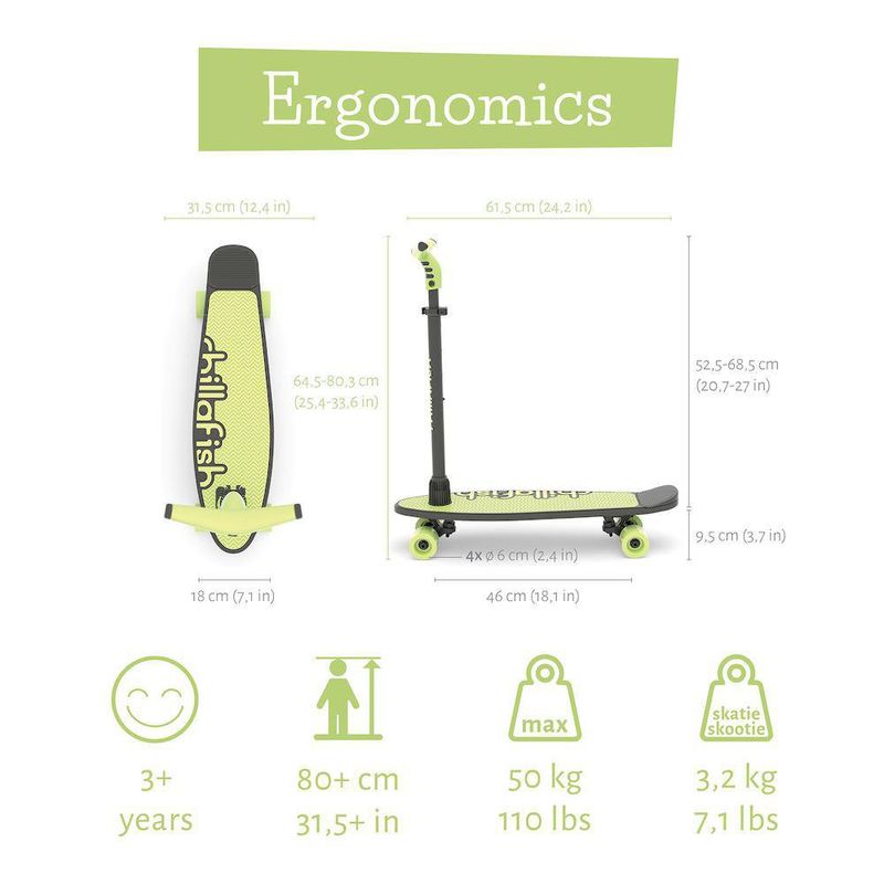 Skateboard Completo D Street Cruiser Wilderness – Verde, Larghezza 10 Pollici, Nuovo