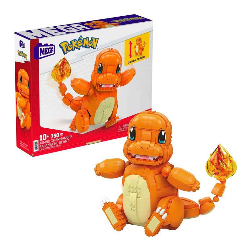 Set de Construcción Charmander Jumbo Mega Pokémon 750 Pzas