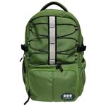 Mochila Moderna Perfecta para Estudio y Aventura Verde y Gris