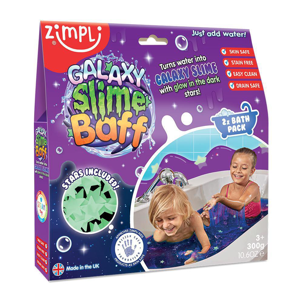 Slime Baff Polvo Para Baño Azul De 150 G – Convierte El Agua En Baba Viscosa Y Pegajosa, Experiencia Sensorial Única, Seguro Para La Piel Y El Desagüe, Ideal Para Niños De 3 A 10 Años, Hecho En Reino Unido