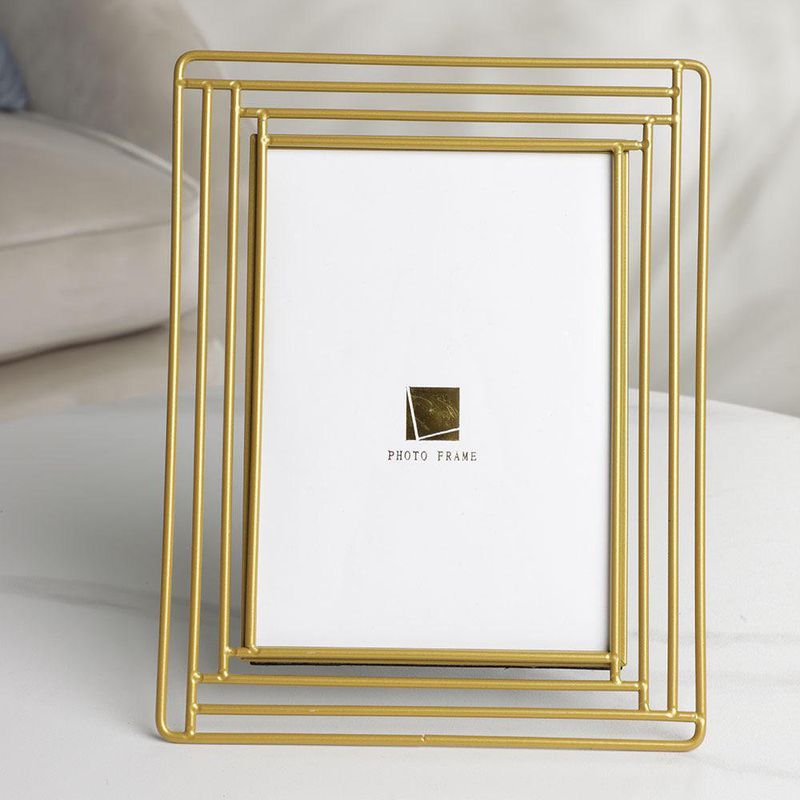 Marco de Fotos Metálico Dorado 18.5X2.1X23.7 Cm