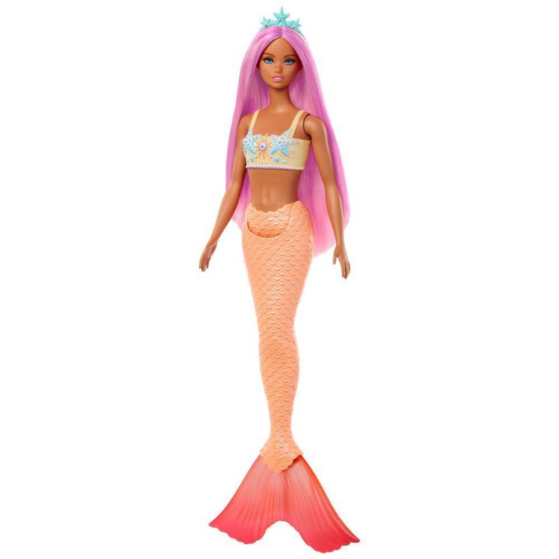 Muñeca Barbie Sirena Cabello Fantasía Rosa