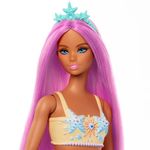 Muñeca Barbie Sirena Cabello Fantasía Rosa