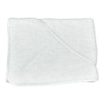 Toalla con capucha blanca