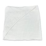 Toalla con capucha blanca