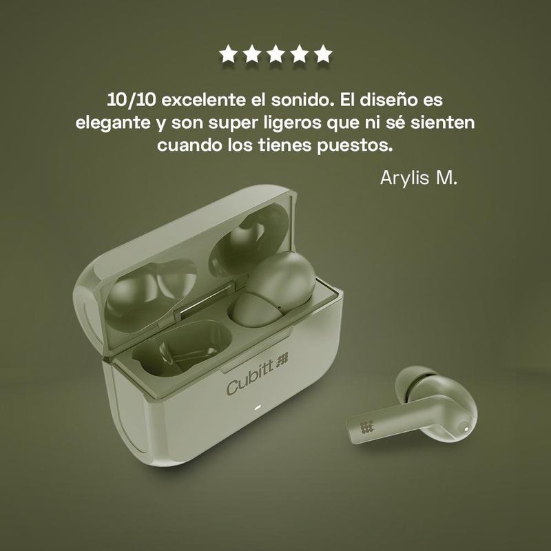 Audífonos Inalámbricos Verde - Cubitt