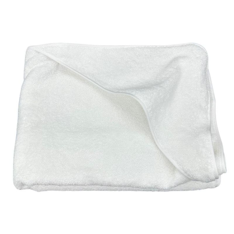 Toalla con capucha blanca
