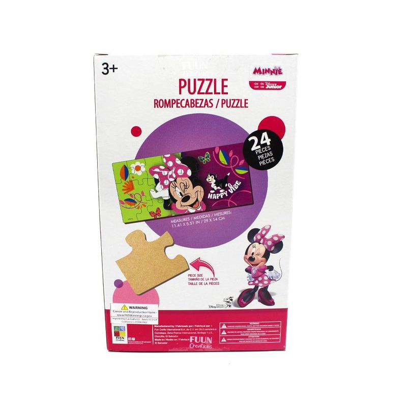 Rompecabezas de Madera Minnie Mouse de 24 Pzas