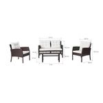 Set de Sofá + 2 Sillas + Mesa Café