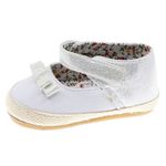 Zapatos Tipo Zapatillas con Moña Blancos para Niña - Varias Tallas