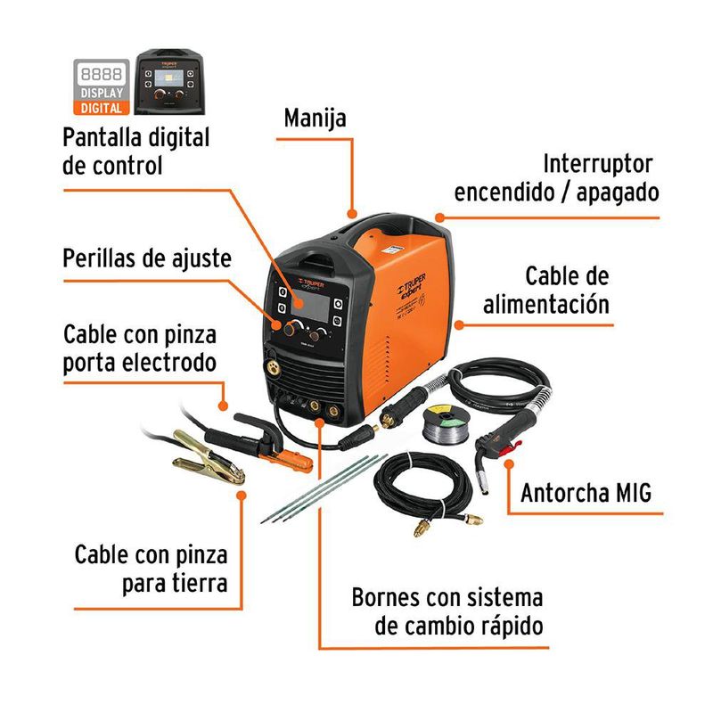 Soldadora Multiproceso de 200 A