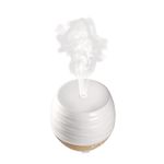 Difusor Eléctrico Cerámico Diseño Ondas Blanco