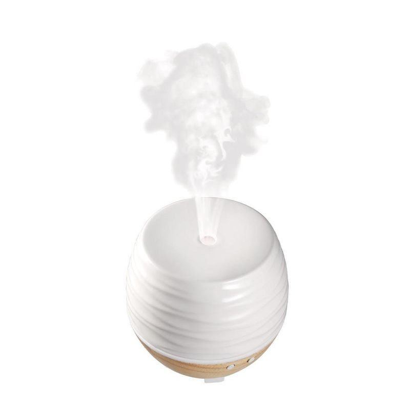 Difusor Eléctrico Cerámico Diseño Ondas Blanco