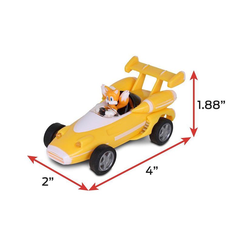 Vehículo Pull Back de Tails de Sonic All Stars Racing