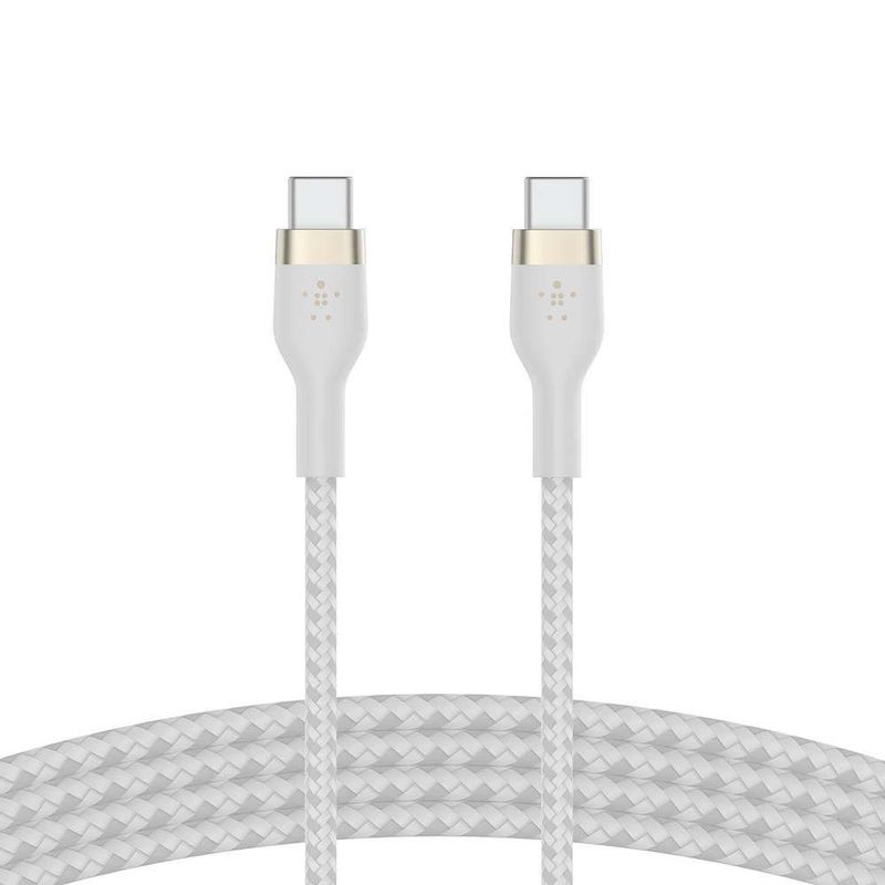 Cable Trenzado USB-C a USB-C 2 M Blanco