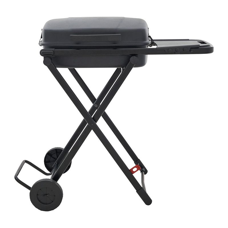 Churrasquera a Carbón Tipo Maleta con Ruedas y Parrilla Reforzada Diseño Plegable