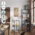 Estantería con 3 Canastas Metálicas