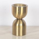 Candelero con Base de Bronce