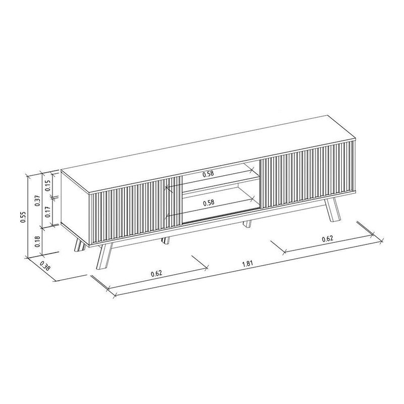 Rack para TV Neptuno 181x55Cm