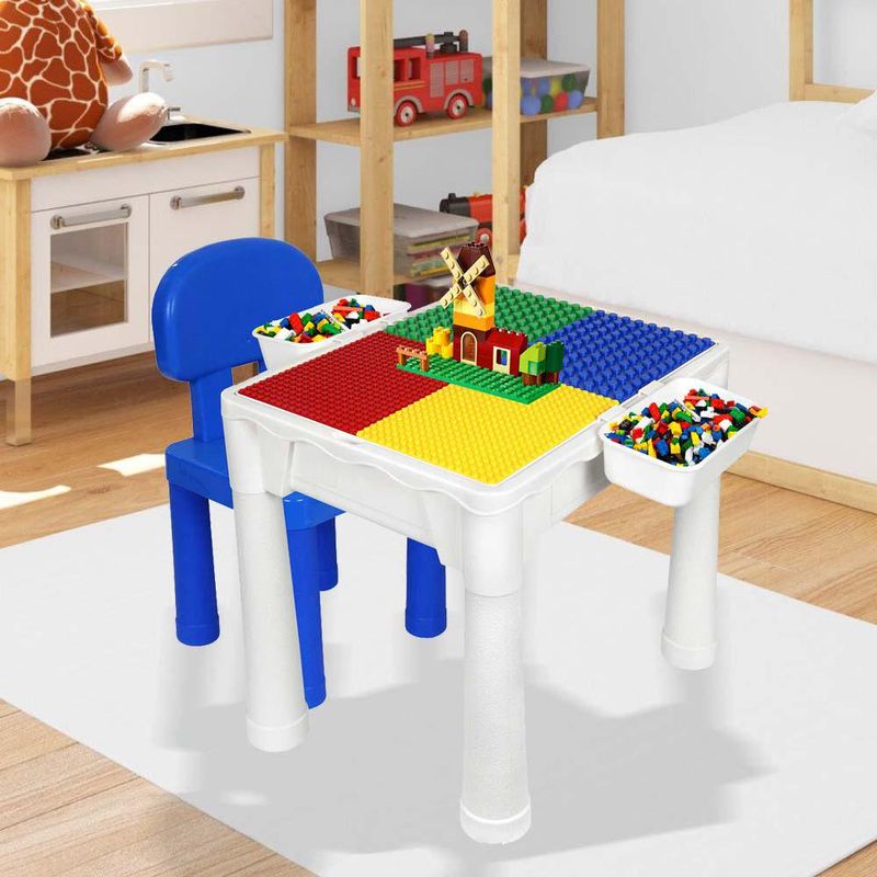 Set Mesa Infantil con Silla y Compartimentos Multicolor