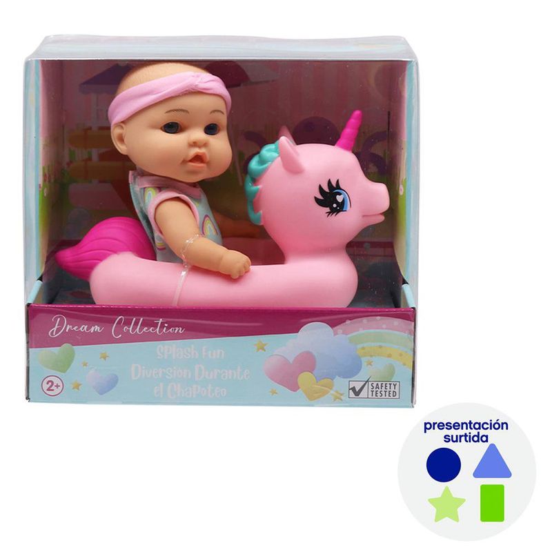 Muñeca 7 Plg Para Baño Con Flotador Estilos Surtidos