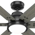 Ventilador Negro Mate 60 Plg Gravity Hunter