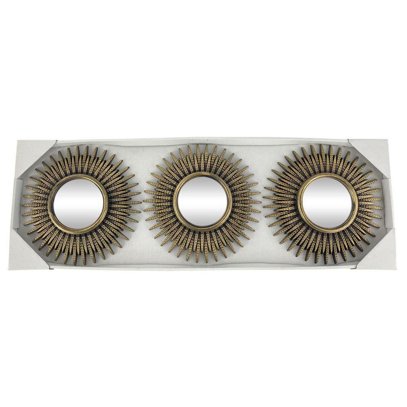 Set de 3 Espejos Decorativos Bronce