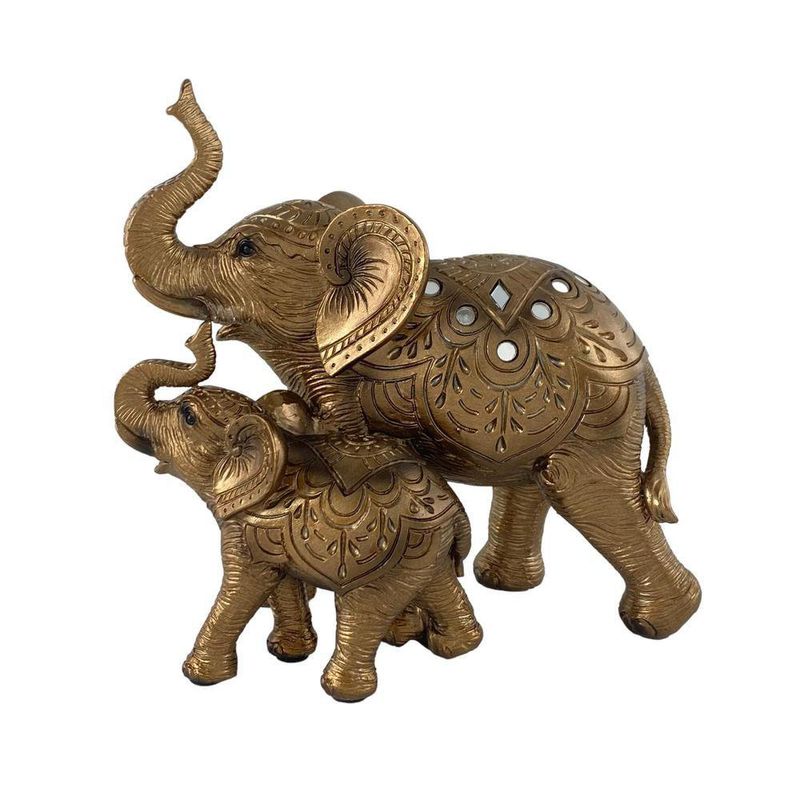 Elefante Color Bronce 18x10x18 Cm