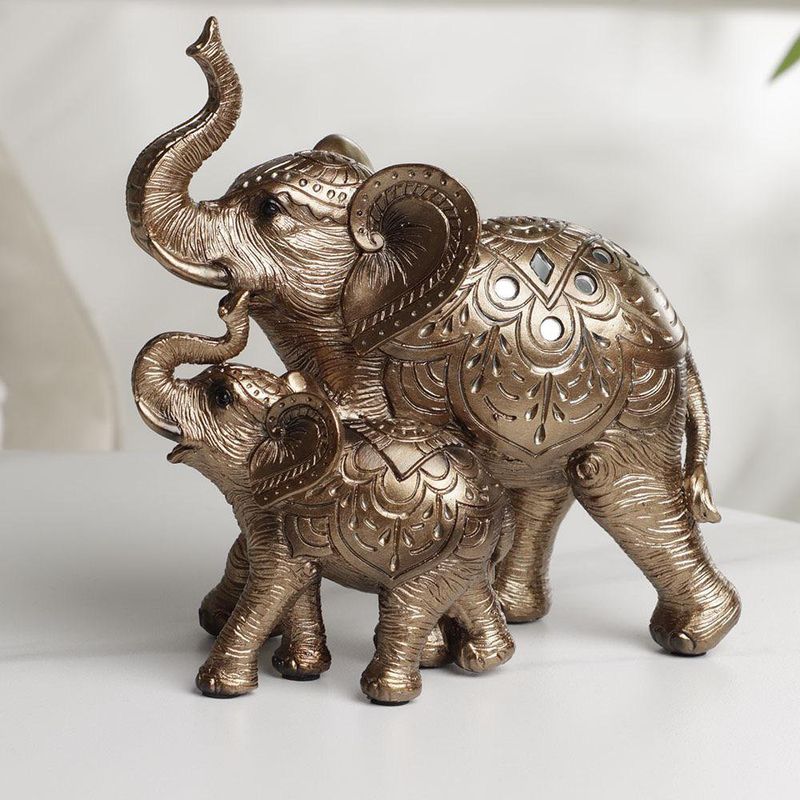 Elefante Color Bronce 18x10x18 Cm