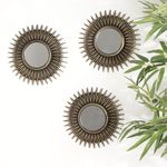 Set de 3 Espejos Decorativos Bronce