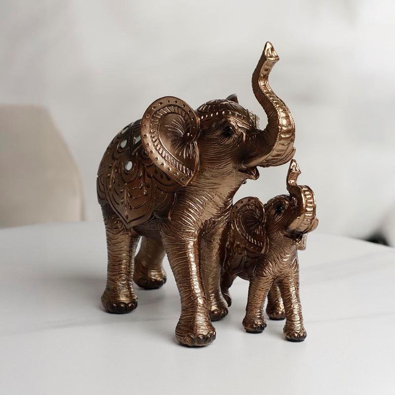 Elefante Color Bronce 18x10x18 Cm