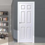 Puerta HDF 6 Tableros Acabado Blanco - Varios Tamaños