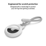 Soporte Seguro con Correa para Apple AirTag Blanco