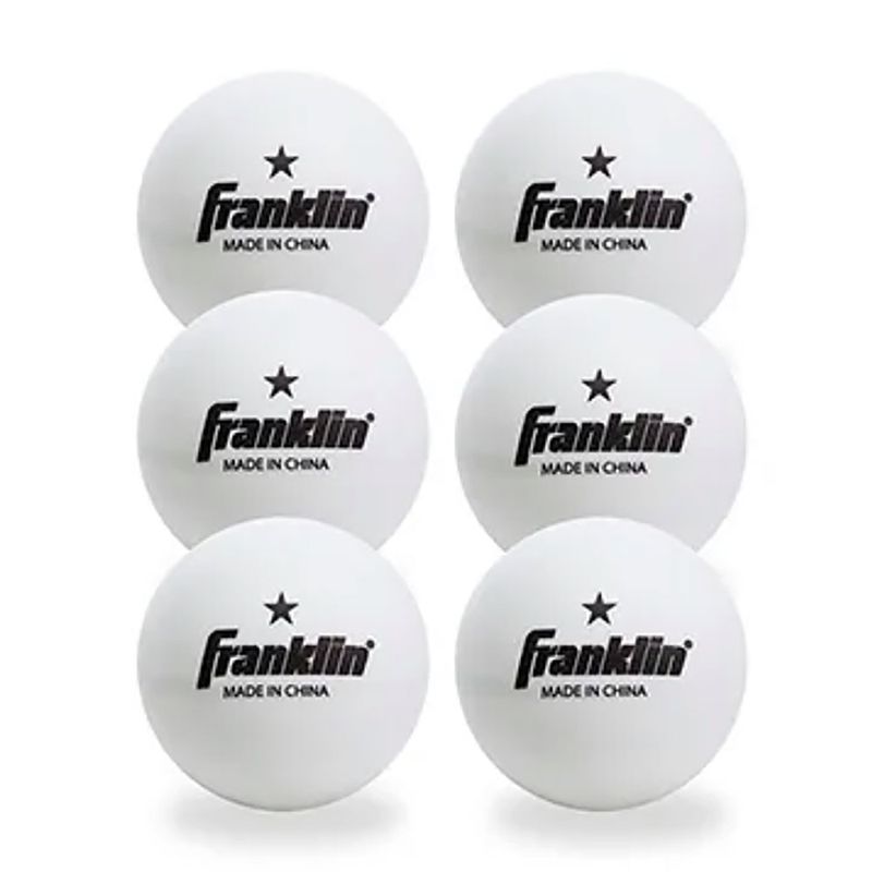 Pelotas de Ping Pong Plásticas Blancas 6 Unidades