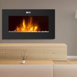 Chimenea LED Rosthal con Control Remoto y Brillo Ajustable