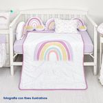 Set De Edredon Para Cuna Arcoíris 2 Pzas - Koala Baby
