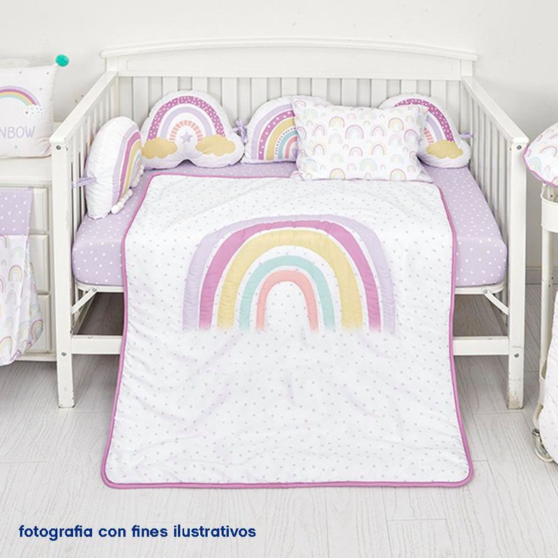 Set De Edredon Para Cuna Arcoíris 2 Pzas - Koala Baby