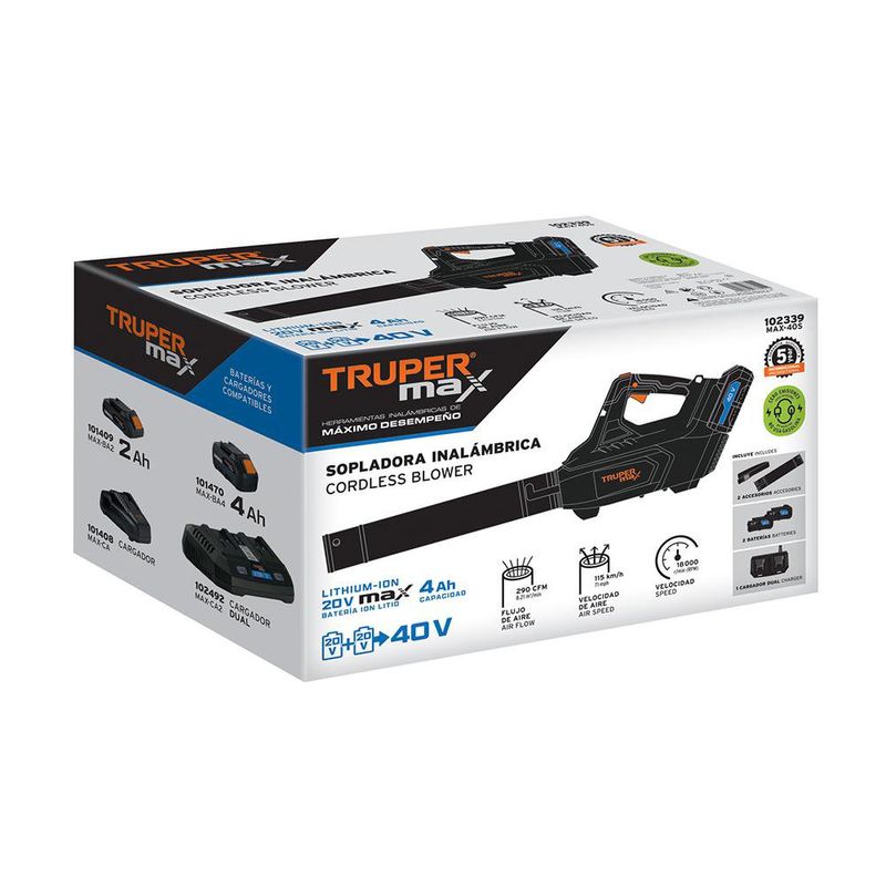 Kit de Sopladora Inalámbrica 40 V