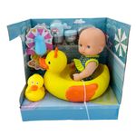 Muñeco Bebé con Pato Y Accesorios 10 Plg