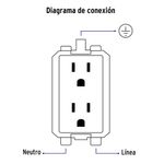 Tomacorriente Doble Basic Blanco - Volteck