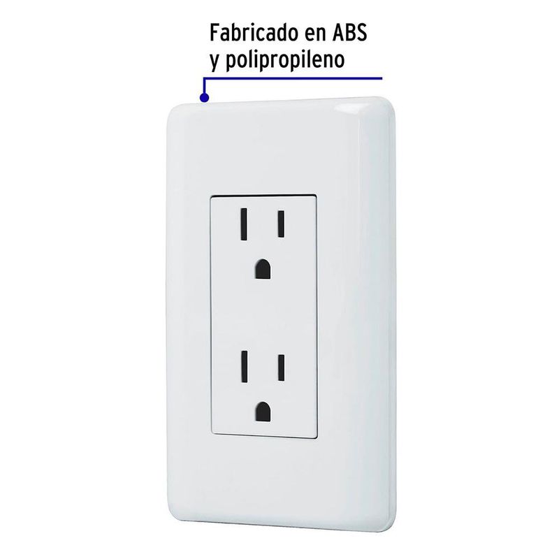 Tomacorriente Doble Basic Blanco - Volteck
