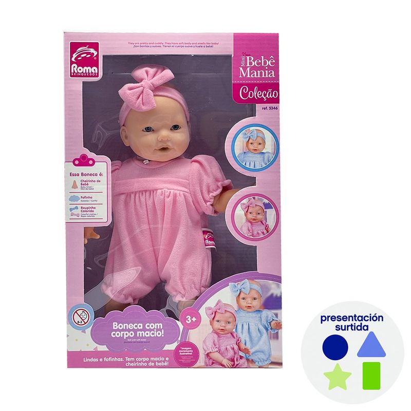 Muñeca Bebé Manía Colores Surtidos