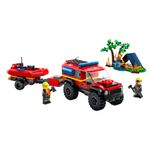 Camión de Bomberos 4X4 con Barco de Rescate  301 Pzas - Lego