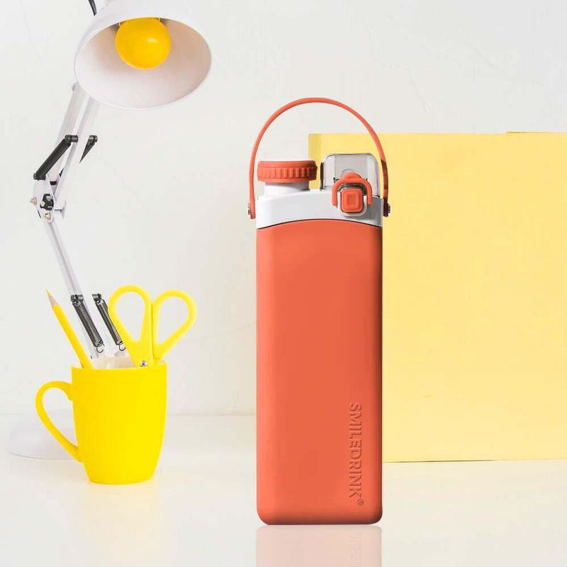 Botella de Silicona Plegable Naranja