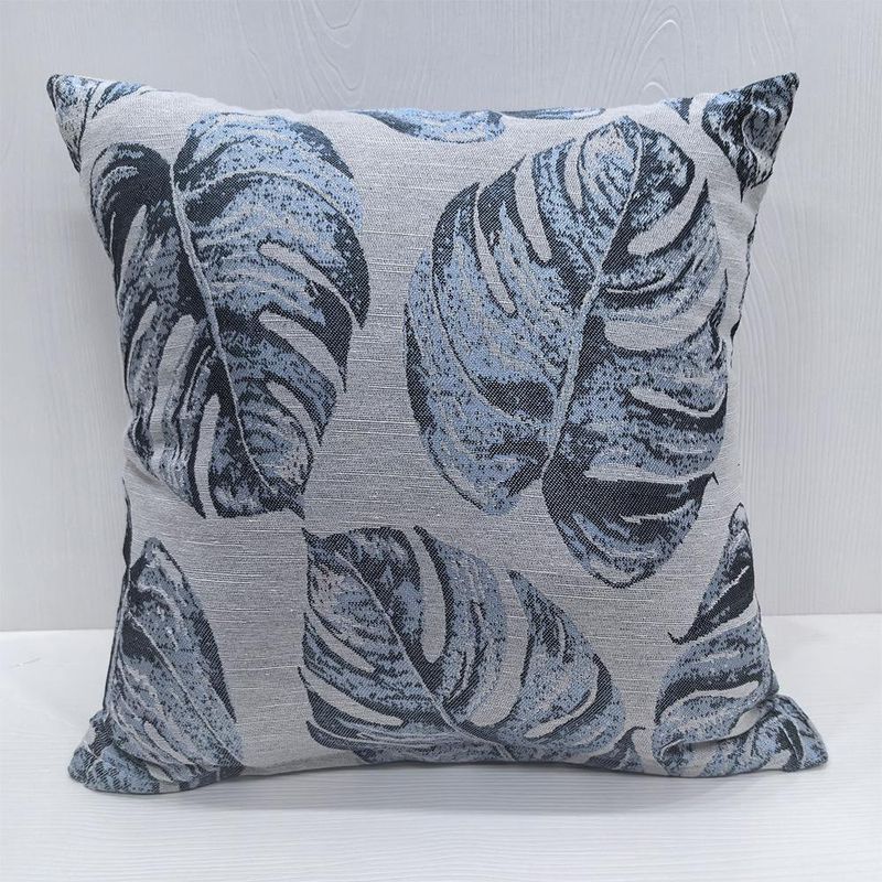 Set de Cortina + Funda para Cojín Azul