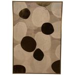 Cuadro Abstracto Tonos Beige y Negro