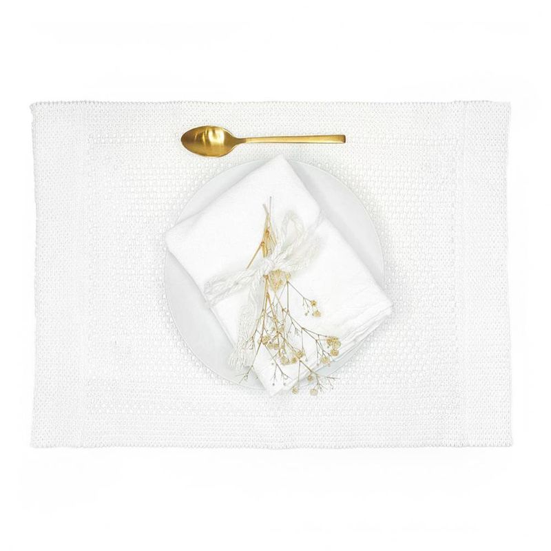 Individual de Tela Blanco